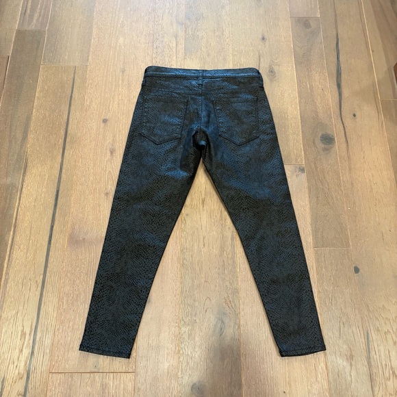 Banana Republic $110 NWT 27/4 P coated snakeskin mid-rise skinny ankle jeans - Picture 13 of 13